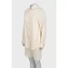 Linen and silk shorts suit