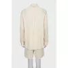 Linen and silk shorts suit