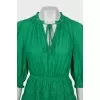 Fitted green dress with tag