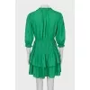 Fitted green dress with tag