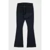 Low rise cropped flared jeans