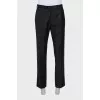 Men's gray wool trousers
