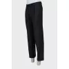 Men's gray wool trousers