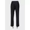 Men's gray wool trousers