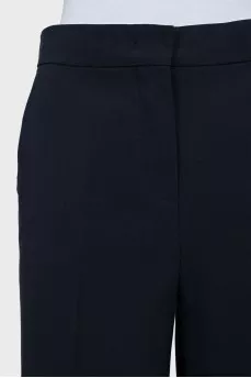 Cropped wide leg trousers