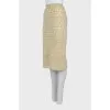 Straight skirt with lining