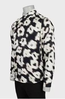 Men's black and white shirt with tag