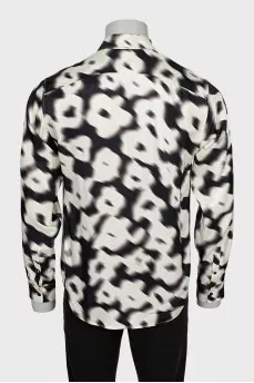 Men's black and white shirt with tag