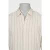 Men's striped shirt with tag