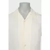 Men's white short sleeve shirt