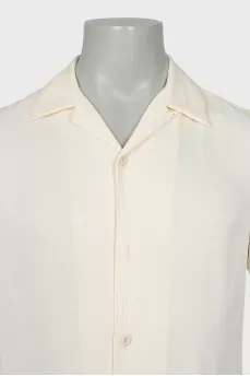 Men's white short sleeve shirt