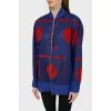 Translucent bright bomber with tag