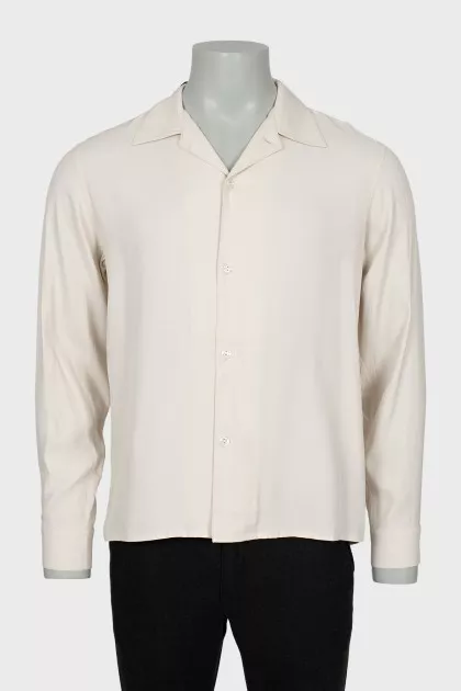 Men's beige shirt with tag
