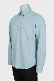Men's shirt with pocket and buttons