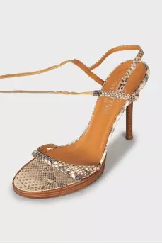 Vintage animal print sandals