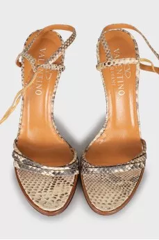 Vintage animal print sandals