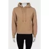 Brown hoodie with embroidery