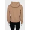 Brown hoodie with embroidery