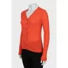 Cashmere and silk button down cardigan