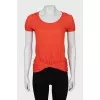 Silk and linen t-shirt