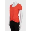 Silk and linen t-shirt