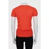 Silk and linen t-shirt