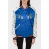Bomber jacket with embroidery with tag