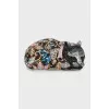 Rhinestone cat clutch