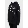 Hoodie with branded embroidery
