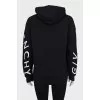 Hoodie with branded embroidery