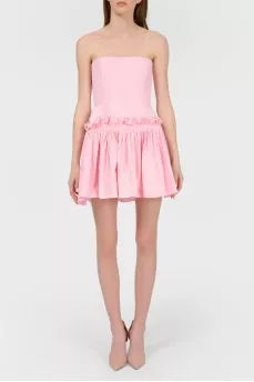 Mini dress with open shoulders with tag