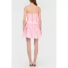 Mini dress with open shoulders with tag