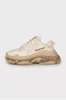 Белые кроссовки Triple S 