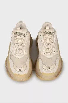 Белые кроссовки Triple S 