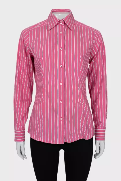Pink striped shirt