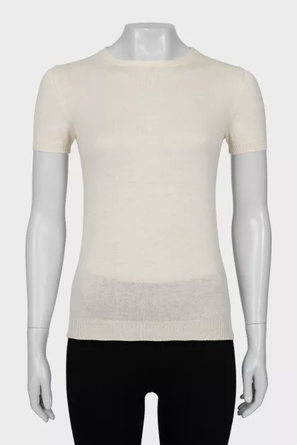 Silk and cashmere t-shirt
