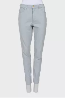 Джинси tapered fit блакитного кольору