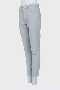 Джинси tapered fit блакитного кольору