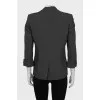 Gray jacket with 3/4 sleeves