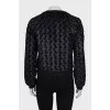 Черный бомбер на молнии