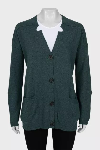 Cashmere cardigan with tag