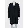 Straight dress with v-neck