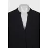Straight dress with v-neck