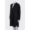 Straight dress with v-neck
