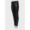 Trousers with front seams
