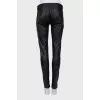 Trousers with front seams