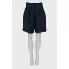 Blue shorts with pockets