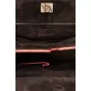 Orange snakeskin bag