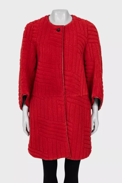 Coat with 3/4 sleeves