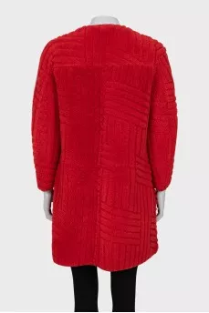 Coat with 3/4 sleeves